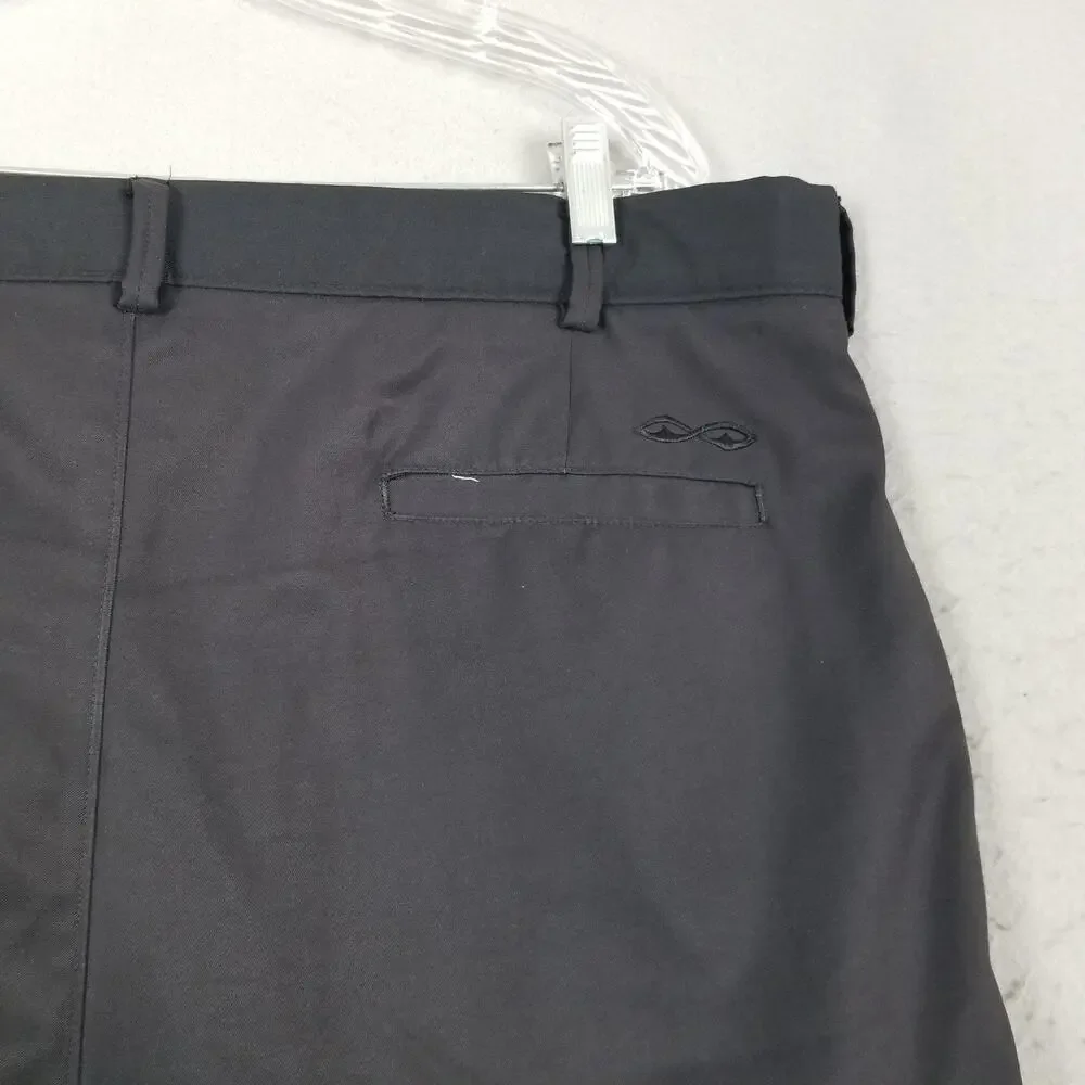 Snake Eyes‎ Dry-18 Shorts Mens 38 Black Golf Cargo Polyester Performance